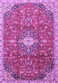 Medallion Purple Traditional Rug, tr2995pur