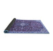 Sideview of Medallion Blue Traditional Rug, tr2995blu