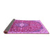 Sideview of Medallion Purple Traditional Rug, tr2995pur