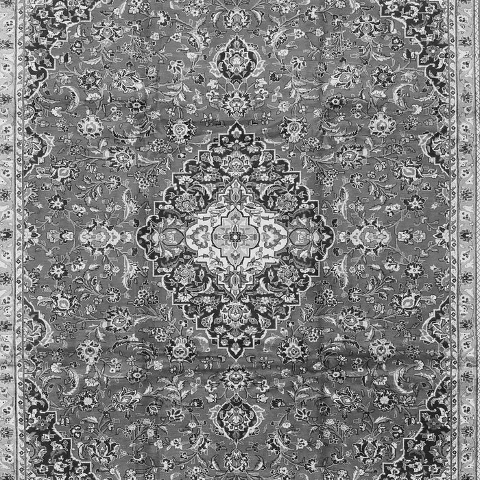 Serging Thickness of Machine Washable Medallion Gray Traditional Rug, wshtr2995gry