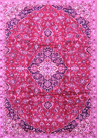 Medallion Pink Traditional Rug, tr2995pnk