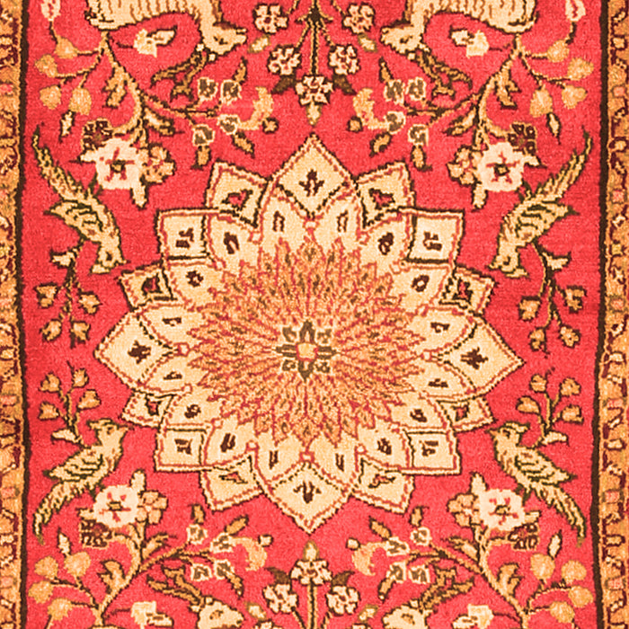 Animal Orange Traditional Rug, tr2996org