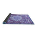 Sideview of Animal Blue Traditional Rug, tr2996blu