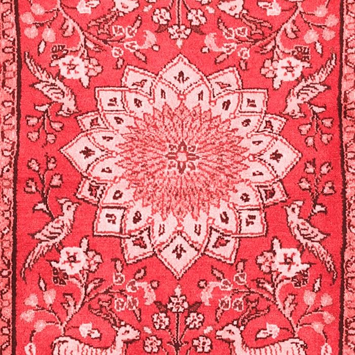 Machine Washable Animal Red Traditional Rug, wshtr2996red