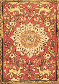 Animal Brown Traditional Rug, tr2996brn