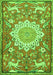 Animal Green Traditional Rug, tr2996grn