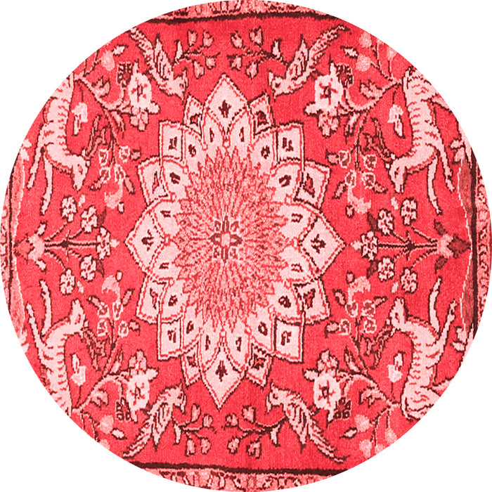 Animal Red Traditional Rug, tr2996red