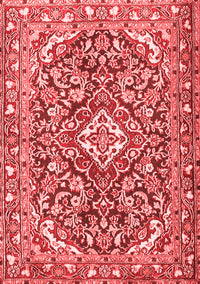 Medallion Red Traditional Rug, tr2997red