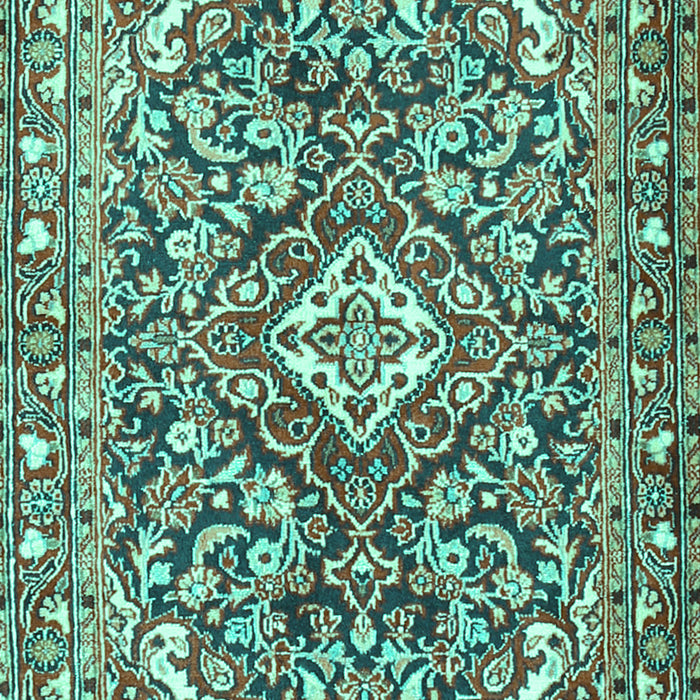 Medallion Turquoise Traditional Rug, tr2997turq