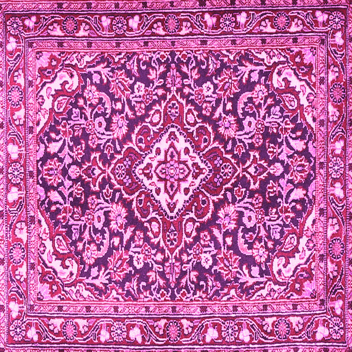 Square Medallion Pink Traditional Rug, tr2997pnk