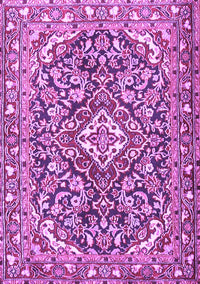 Medallion Purple Traditional Rug, tr2997pur