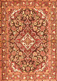 Medallion Orange Traditional Rug, tr2997org