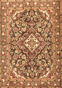 Medallion Brown Traditional Rug, tr2997brn