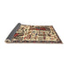 Sideview of Traditional Red Brown Animal Rug, tr2998