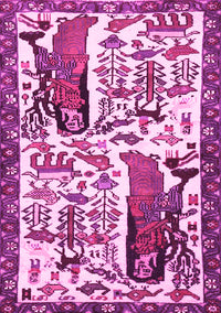 Animal Pink Traditional Rug, tr2998pnk