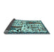 Sideview of Animal Light Blue Traditional Rug, tr2998lblu