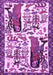 Animal Purple Traditional Rug, tr2998pur