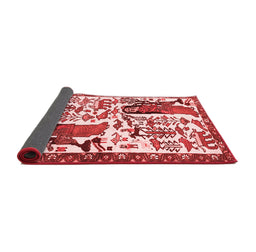 Animal Red Traditional Area Rugs