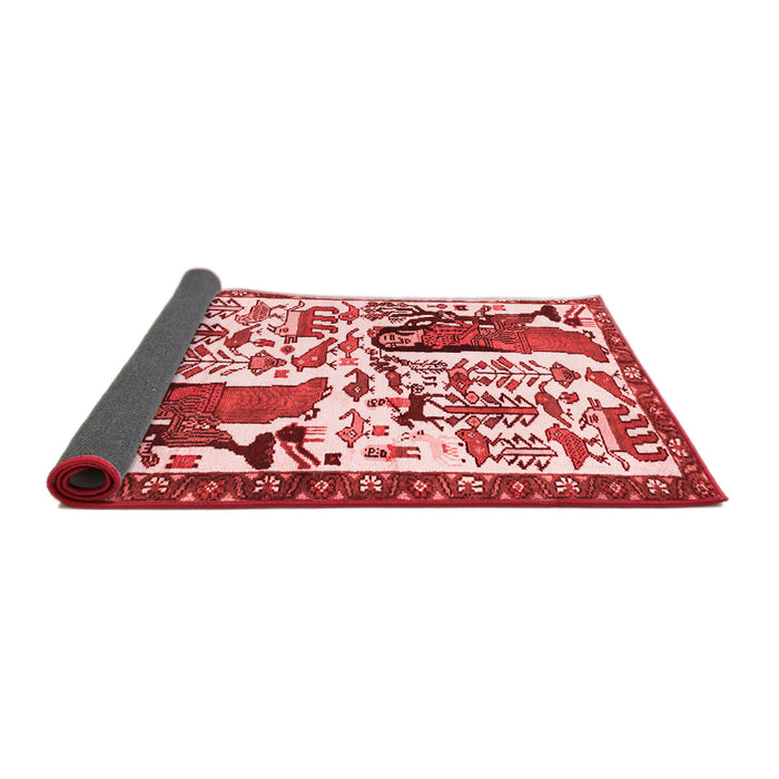 Animal Red Traditional Area Rugs