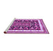 Sideview of Machine Washable Animal Purple Traditional Area Rugs, wshtr2999pur