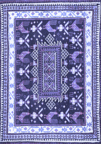 Animal Blue Traditional Rug, tr2999blu