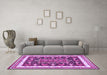 Machine Washable Animal Purple Traditional Area Rugs in a Living Room, wshtr2999pur