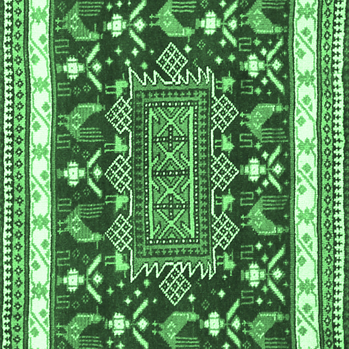 Machine Washable Animal Emerald Green Traditional Area Rugs, wshtr2999emgrn