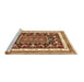 Sideview of Machine Washable Animal Brown Traditional Rug, wshtr2999brn