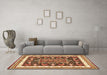 Machine Washable Animal Brown Traditional Rug in a Living Room,, wshtr2999brn