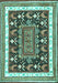 Animal Turquoise Traditional Rug, tr2999turq