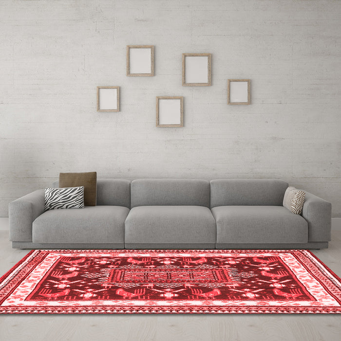 Traditional Red Washable Rugs