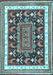 Animal Light Blue Traditional Rug, tr2999lblu