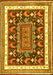 Animal Yellow Traditional Rug, tr2999yw