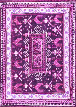 Animal Purple Traditional Rug, tr2999pur