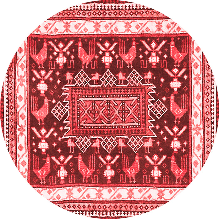 Animal Red Traditional Rug, tr2999red