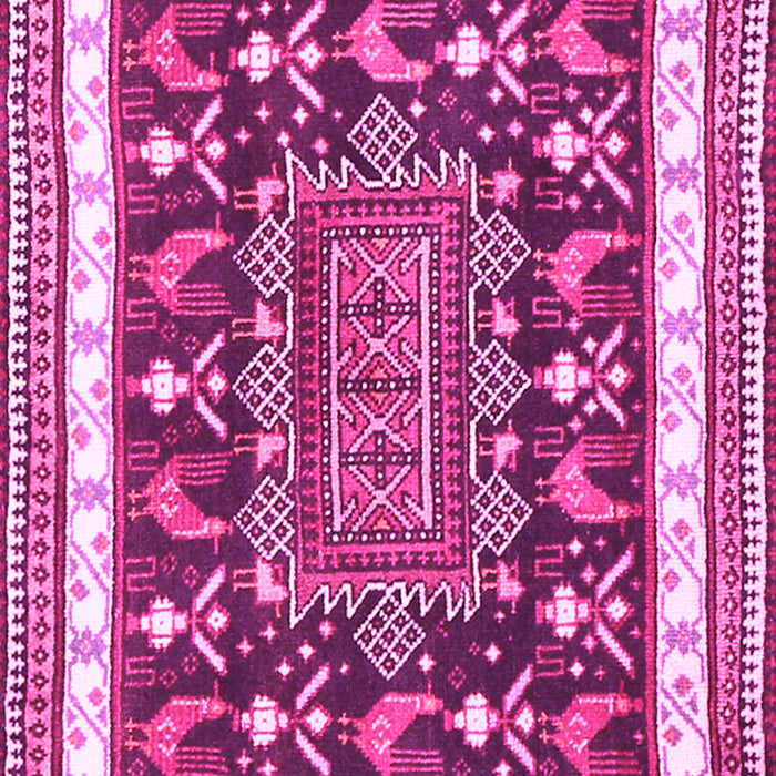 Machine Washable Animal Pink Traditional Rug, wshtr2999pnk