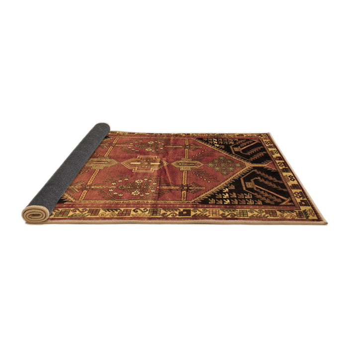 Sideview of Persian Brown Traditional Rug, tr299brn