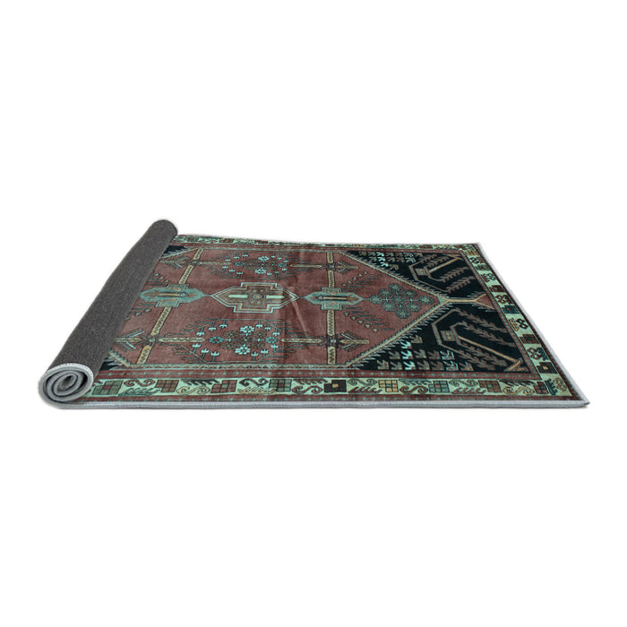 Sideview of Persian Light Blue Traditional Rug, tr299lblu