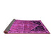 Sideview of Persian Purple Traditional Rug, tr299pur