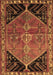 Machine Washable Persian Brown Traditional Rug, wshtr299brn