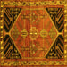 Square Persian Yellow Traditional Rug, tr299yw