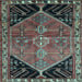 Square Persian Light Blue Traditional Rug, tr299lblu