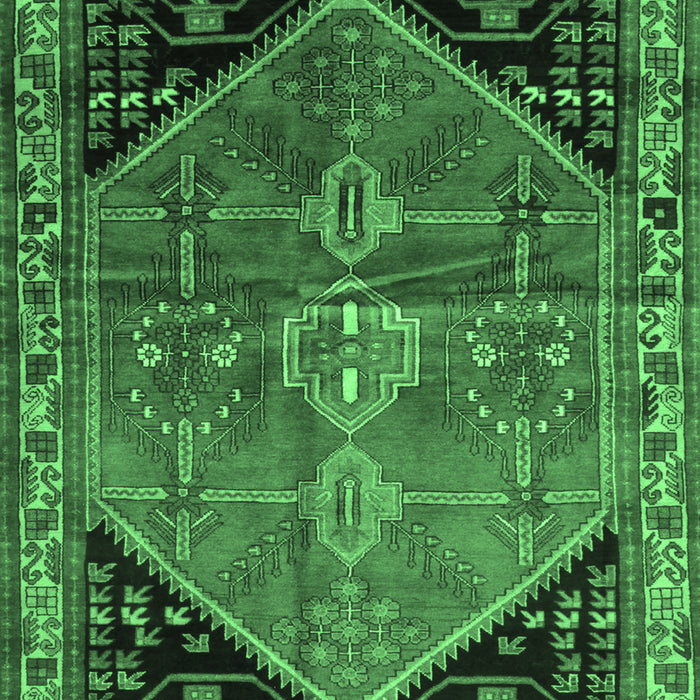 Persian Emerald Green Traditional Rug, tr299emgrn