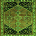 Serging Thickness of Persian Green Traditional Rug, tr299grn