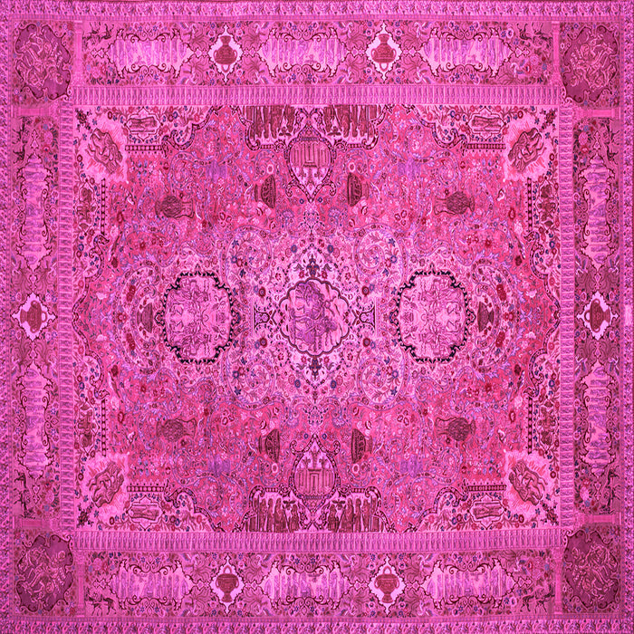 Square Persian Pink Traditional Rug, tr29pnk