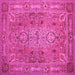 Square Persian Pink Traditional Rug, tr29pnk