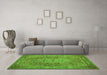 Machine Washable Persian Green Traditional Area Rugs in a Living Room,, wshtr29grn