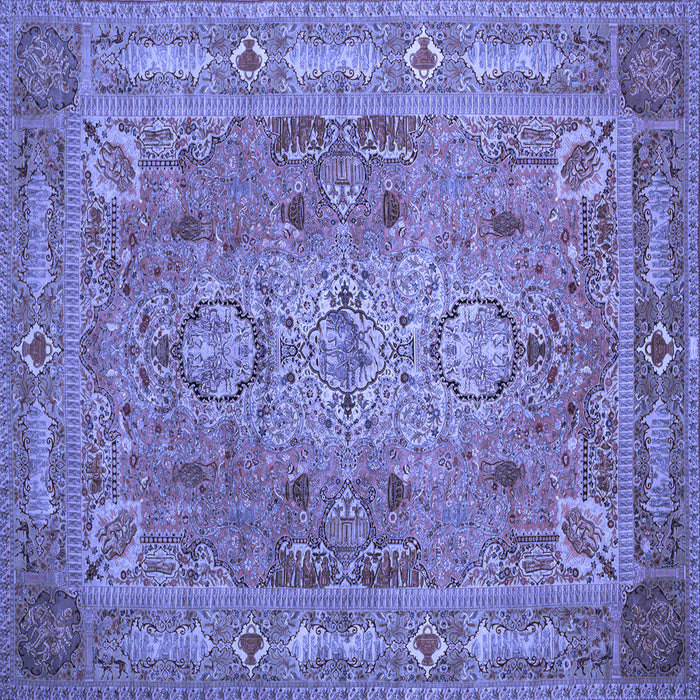Square Persian Blue Traditional Rug, tr29blu
