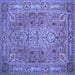 Square Persian Blue Traditional Rug, tr29blu