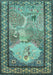 Machine Washable Persian Light Blue Traditional Rug, wshtr2lblu